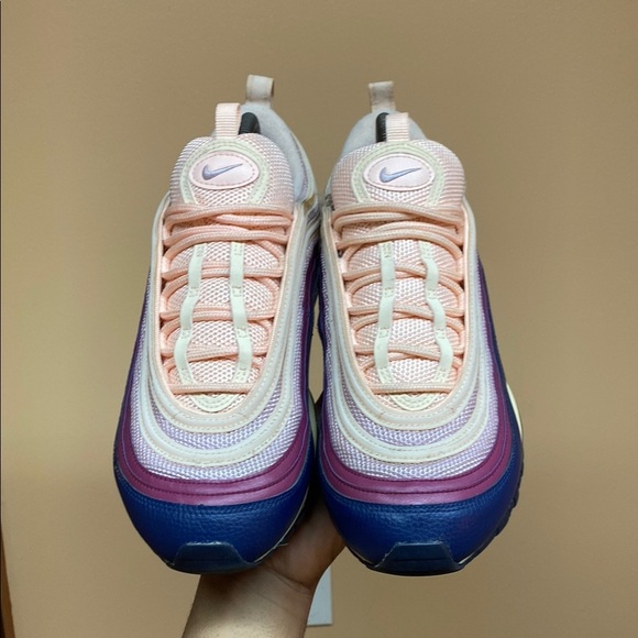 Nike Air Max 97 Crimson Tint/Plum Chalk-Blue Void - Picture 14 of 17